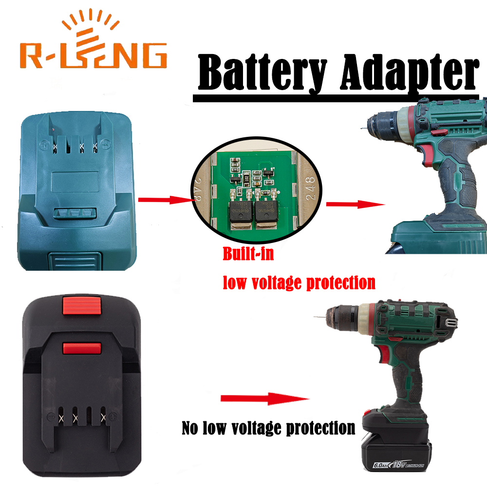 Agm Deep Cycle Battery - Adapter Converter for Makita 18V Lithium