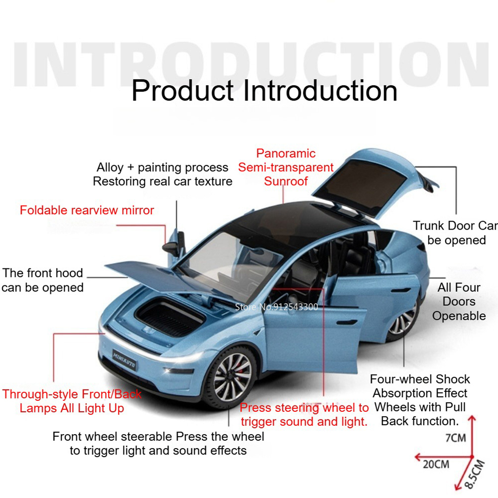 1:24 Scale Model Y Car Models  - Renewable Energy Kids 评论和价格
