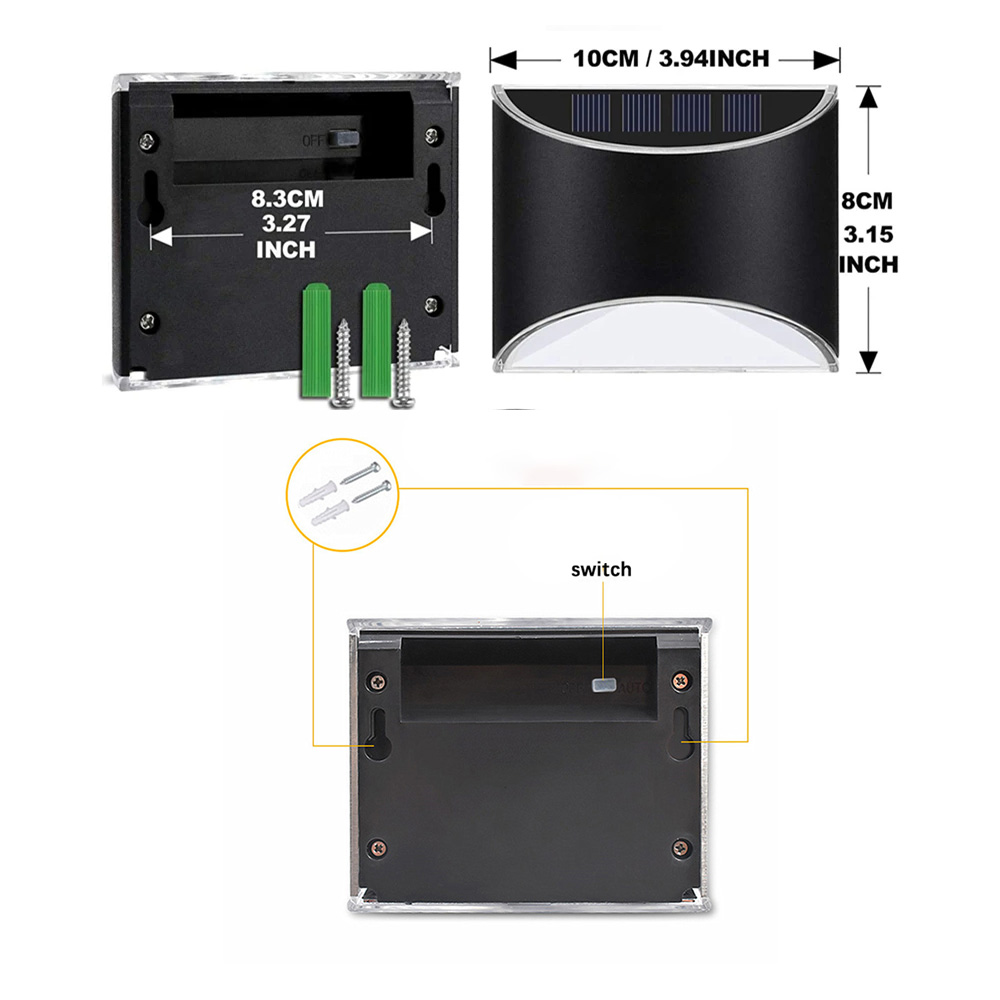 Solar Led Light Garden Door Pl - Waterproof Junction Box Solar 评论和价格