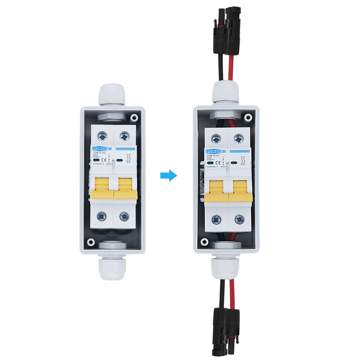 1PCS TOMZN Solar Photovoltaic  - Solar Combiner Box 评论和价格