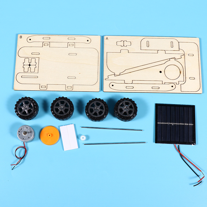 Wooden Solar Car DIY Science E - Renewable Energy Demonstration Kit 评论和价格